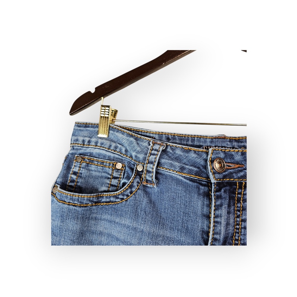 Shyanne Aztec Print Pocket Mid-Rise Flare Jeans - Picture 4 of 8